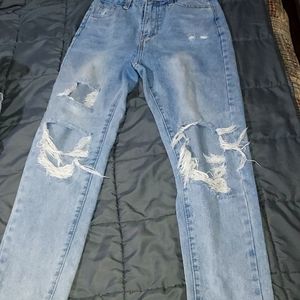 Shein distressed jeans